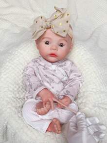 18 Inch Meadow Reborn Baby Girl Full Silicone Doll, Open Mouth, Collector Grade, Perfect Christmas And Birthday Gift (Anatomically Correct) - Reborn Doll - View 5