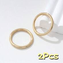 1/2/4pcs Short Sleeve Waist Cinching Artifact T-Shirt Hem Shortening Round Ring Knot Buckle Metal Invisible Fixing Buckle - Multicolor - View 9