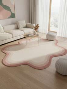 1pc Wonderful Forest Alien Cute Floor Mat, Large Carpet, Welcome Mat, Rug, Floor Mat, Outdoor Door Mat, Kitchen Rug, Home Decor, Front Door Mat, Area Rug, Outdoor Mat, Home Decor, Area Rug, Garden Rug, Washable Rug - Pink Gradient - View 2