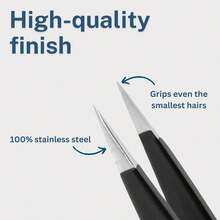 REMOS Splinter Tweezers With Fine Tip Stainless Steel 9.5 - Satin PJCG - Yellow - View 5