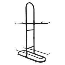 RibasuBB 2-Tier Steel Ball Rack For Yoga & Exercise Balls 45–85cm Space-Saving Black Storage Holder With Adjustable Feet - Black - View 6