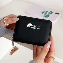 Cute Animal Card Holder! New Accordion Style Women's Short PU Leather Wallet Coin Purse - Multicolor - View 1