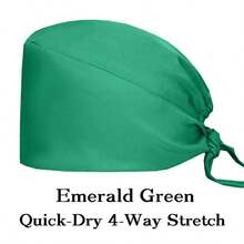 1pc Solid Color Polyester (Polyester) Elastic Nursing Cap Hospital Nursing Center Brimless Hat Unisex Beauty Cap All Seasons - Multicolor - View 37