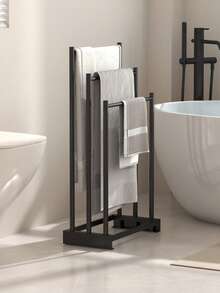 1 pieza Toallero de baño, tipo de pie, toallero minimalista para bañera, toallero, estantería de almacenamiento de baño resistente, adecuado para baño, dormitorio, cocina, cuarto de almacenamiento, lavandería - Adecuado para varios tipos de habitaciones. - Multicolor - Ver 4