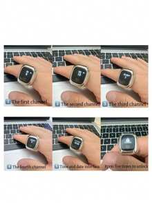 501#OLED Screen Display Multi-Channel Vibration Reminder Electronic Counter Smart Ring Style Tally Counter - Multicolor - View 12