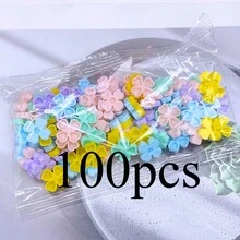 Mollie Lipper 100pcs Cangkir Lem Ekstensi Bulu Mata Clover Baru, Cincin Lem Sekali Pakai untuk Pencangkokan Bulu Mata dan Riasan Permanen - MultiWarna - View 12