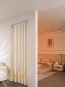 1 buah Tirai Partisi Lipat Tahan Angin, Termasuk Pengait dan Tali Penyimpanan, Cocok untuk Ruang Tamu, Kamar Tidur, dan Dapur, Desain Mudah Perawatan, Tirai Partisi Kamar Tidur, Tahan Lembap, Mudah Mendapatkan Privasi di Rumah - 1PC - View 4