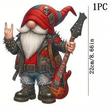 1pc/2pcs/3pcs DTF Heat Transfer Iron-On Patch, Featuring Rocker Riding Electric Guitar With Skull Hat, Perfect For Halloween Decor, T-Shirts, Jackets, Bags And Home Decor - Multicolor - View 14