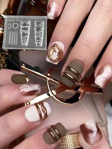 Ins Ring Nail Art Tool High Definition Transparent High Transparency 3D Silicone Nail Decoration DIY Mold - Clear - View 7