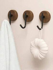 1PC/2PCS/3PCS Door Hanging Hooks With Adhesive, No Drilling Required To Hang Clothes, Adhesive Hooks, Towel Rack, Bedroom Wall Decor, Clothes Hanger, Hooks, Wall Hanging Key Rack, Key Hooks, Adhesive Hooks, Kitchen Accessories, Bathroom Hooks - View 2