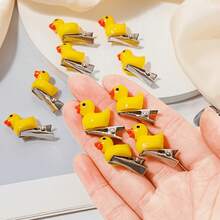 Cartoon DIY Mini Yellow Duck Hair Clip, Cute Personalized Duckling Hair Clip - Cartoon - View 5