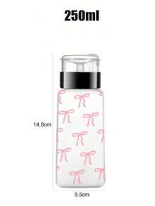 Frasco Removedor de Esmalte com Padrão de Gravata Borboleta, Adequado para Removedor de Esmalte - Frasco de Embalagem de Viagem Recarregável, Adequado para Uso Doméstico, Salão e Viagem.Removedor de Maquiagem para Lábios e Olhos, Reutilizável, Frasco Removedor de Maquiagem, Essenciais de Viagem - Multicolorido - Visão 13
