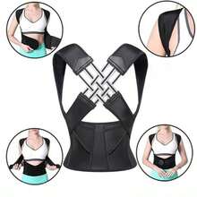 Corrector De Postura ,soporte Para Hombros ,Soporte De Espalda Totalmente Ajustable ,Alivia El Dolor De Espalda  ,Diseño Ergonómico y material Suave , Cinturón de Soporte Lumbar - Negro - Ver 10