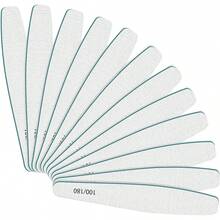 CGBE Limas Para Uñas: 12 Limas De Uñas Lavables De Doble Cara Para Uñas De Gel, Acrílicas Y Naturales, Juego De Limas Profesionales Para Manicura, Grano: 1000/4000 - 180/240 - Ver 14