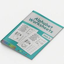 Letter Practice Workbook, A-Z Letter Tracing, Handwriting Practice Pages, Pinyin Activities, Uppercase And Lowercase Writing Practice, Illustrations, Clear Layout, Daily Practice - Alphabet Workbook - View 11