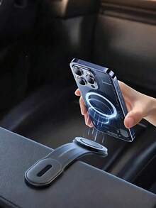 Car Phone Holder, Magnetic Car Phone Holder, Detachable, Universal Holder, Extendable Dashboard Holder, With Magnetic Sheet, Adjustable And Flexible, Suitable For Most Car Models - General Purpose - View 2