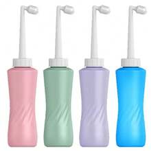 1pc Portable Travel Sitz Bath Bottle, Leak-Proof Women's Hygiene Cleaning Spray Bottle, Portable Intimate Area Hygiene Cleanser, Large Capacity Hand-Held Bidet, 500ml - Multicolor - View 1