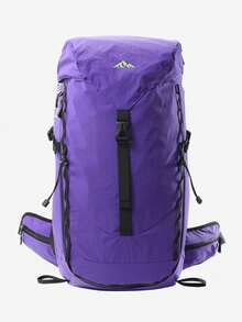 CAMEL CROWN 35L Large Capacity Outdoor Hiking Backpack, Water-Repellent Professional Backpack For Hiking And Mountaineering - Purple - View 1