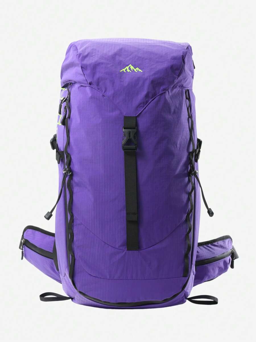 CAMEL CROWN 35L Large Capacity Outdoor Hiking Backpack, Water-Repellent Professional Backpack For Hiking And Mountaineering - Purple - View 1