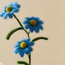 Pipe Cleaning Flowers Daisy Chenille Stem Daisy Flower Crafts Artificial Daisy Bouquet Creation, Birthday Graduation Wedding Holiday Gift - Multicolor - View 7