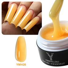 YOKEFELLOW 15g Orange Soak-Off Builder Gel For Nail Extensions, UV LED Long-Lasting Thickening Gel, Summer Vacation Nail Art, Best Gift For Women And Girls - Orange - View 10
