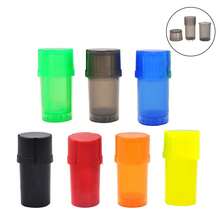 New Plastic Grinder & Shredder + Airtight Jar 2-In-1 Grinder, Detachable Plastic Grinder, Grinder With Storage Jar! Multiple Colors Available! - View 1