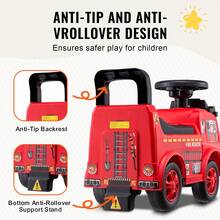 Toddler Ride-On Car For 1-3 Year Olds, Ride Racer, Toddler Ride-On Toy, Classic Kids Car With Musical Steering Wheel And Under-Seat Storage - Con Volante Musical - View 6
