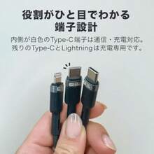 CCM_002_003_USB 3IN1急速充電ケーブル C-C-L充電ケーブル   充電器　 - C-C-L - チェックする 6