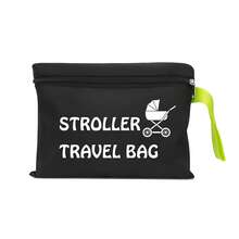 1pc Luxury Stroller Travel Bag, Baby Stroller Storage Bag, Dust Cover, Airplane Check-In Bag - Multicolor - View 7