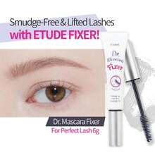 ETUDE Dr. Mascara Eyelash Setting Liquid, Transparent Eyelash Primer, Korean Style Eyelash Setting Liquid, All Day Curl & Long Lasting, Volumizing, Smudge-Proof, Korean Makeup, Beauty, Transparent - Clear Mascara Primer​ - View 4