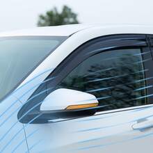 2-Piece Wind Deflectors For VW Golf MK7 (2012-2020) 5-Door Hatchback, Tinted Acrylic Rain Guards - Black - View 7