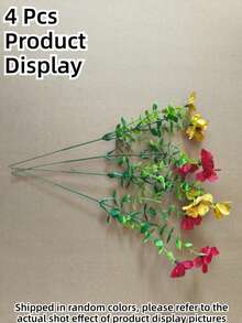 4/8/20 Bundles Indoor/Outdoor Artificial Flowers, Waterproof, Windproof, Non-Fading, Realistic Faux Flower Plants Suitable For Indoor/Outdoor Gardens, Porches, Windowsills, Home, Weddings, Rustic Style, Party Decor, Balcony Decoration, Outdoor Artificial Flowers, UV-Resistant Faux Plastic Flowers, Artificial Greenery Decor, Hanging Baskets, Kitchen Home Vase Arrangements (6 Colors) - Multicolor - View 10
