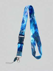 1 pieza Cordón para identificación con estampado de mármol versátil y casual 20.91 pulgadas (53.1 cm) Correa de cuello desmontable de moda simple Cordón para identificación de profesor y enfermera Cordón desmontable con estampado de mármol Regalo para el Día del Maestro y el Día de la Enfermera Uso diario Suministros de oficina - A - Ver 12