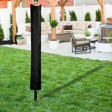 Zipped Waterproof Cover, Heavy Duty Rotary Washing Line & Clothes Airer Parasol - B - View 7