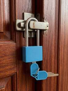 Metal Mini Lock, Mini Combination Lock With 2 Keys, No Assembly Required, Waterproof, Luggage Lock With Keys, Small Locker Lock, Luggage Lock Metal Key Padlock, For Luggage, Pencil Case, Backpack, Travel Accessories, School Gym Locker, Sports Locker, Fence, Toolbox, Graduation, Back To School, Teacher's Day Gift - Multicolor - View 2