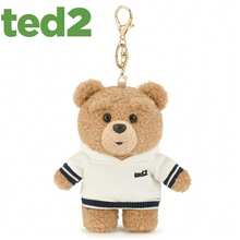 Pendentif en peluche d'ours TED2, porte-clés mignon de dessin animé, breloque de sac, ornement de sac à dos, poupée en peluche, cadeau d'anniversaire pour filles - Multicolore - View 16