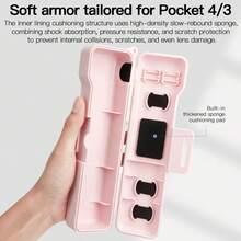 Flip 硬殼保護套適用於 Osmo Pocket 3/4,雲台、螢幕與鏡頭保護,Pocket 3/4 配件,整合收納 | 全方位保護 | 高美感設計 | 附手腕掛繩 | 輕巧便攜 | 耐刮損 - 查看 5