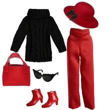 1/6 Doll Clothes Sweater And Pants Outfit Set Compatible With 11.5 Inch BJD Doll, 30cm Fashion Doll Accessories, Doll Dress Up Costume Gift For Girls - Multicolor - View 17