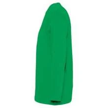 SOLS Mens Monarch Long Sleeve Plain Colour T-Shirt - Kelly Green - View 2