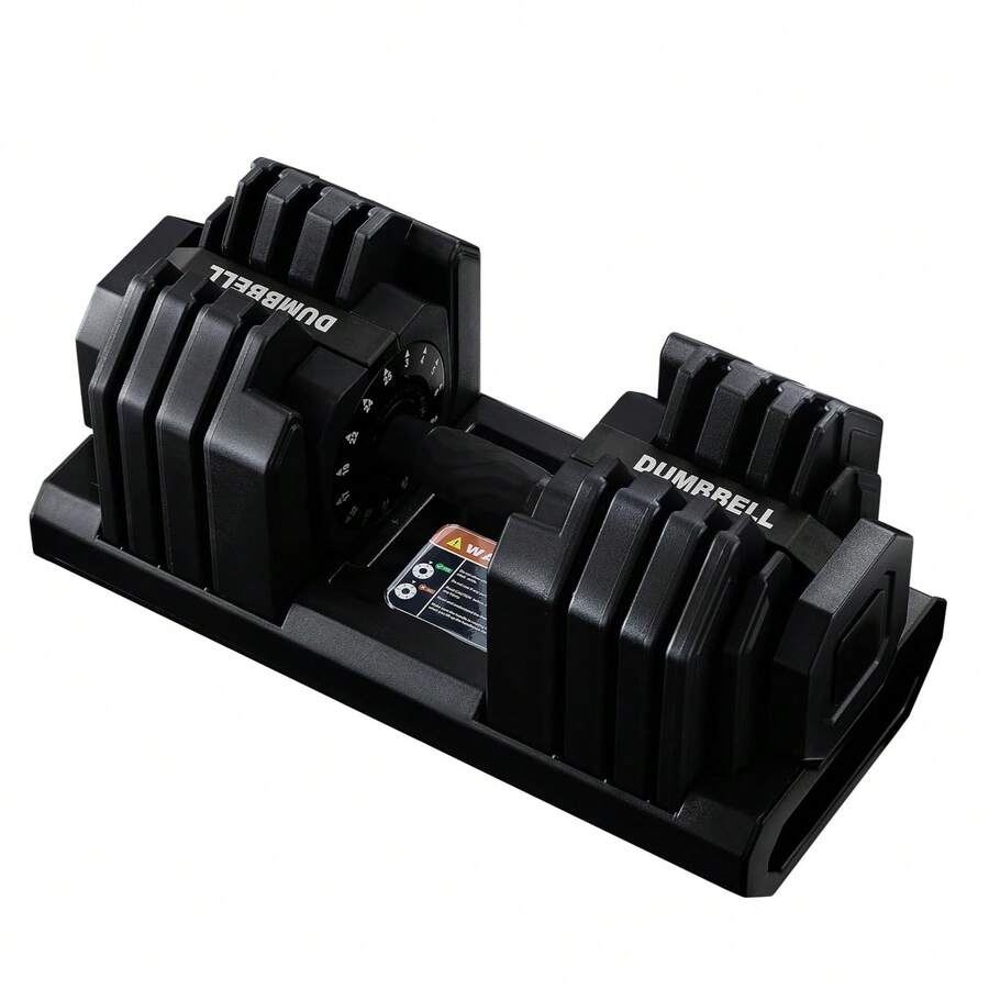 AYAYM Adjustable Dumbbells Set Singel, Pair, Muscle Building, Strength Training, Adjustable Weights For Home Gym, Space Saving 15 In 1, Locking Mechanism 25KG - Black - View 1
