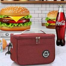 Large Lunch Bag, Insulated Lunch Box, Soft Insulated Cooler Tote Bag For Adults Men And Women, Multi-Color, Suitable For Work, Picnic Or Travel - Multicolor - View 11