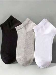 30/20/15/10/5/3/1 Pairs Women's Cotton Socks, Invisible Socks, Ankle Socks, White Socks, Grey Socks, Black Socks, Women's Socks, Cute Socks, Girls' Socks, Autumn/Winter Socks, Spring/Summer Socks, Mesh Breathable Details, Track Breathable Hole Design, Moisture-Wicking, Soft And Smooth, Suitable For Various Holidays, Sports, Casual, Business And Other Daily Wear, Suitable For All Seasons, Random Color Matching. - Multicolor - View 2