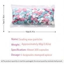300pcs/Bag Sealing Wax Beads, Sunflower Mixed Color Sealing Wax Pellets, For Invitations/Envelopes/Bookmarks/Art Supplies/DIY Crafts/Gift Decoration Sealing Wax Material - 300 Sunflower Wax Granules/bag - View 2