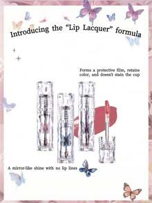 FLORTTE Brillo de labios serie Homeria 2.6g efecto espejo acuoso, glaseado de labios tipo impermeable, tinte de labios no pegajoso - 02#madera rotada - Ver 4