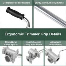 Ergonomic Trimmers Grip String Strimmer Handle W/Bracket For 26/28mm Tube - A - View 4