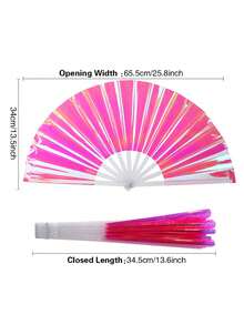 Abanico plegable grande para rave para hombres/mujeres, abanico holográfico para rave para mujeres, fiesta de club, festivales, EDM, festival de música, club, evento, fiesta, baile, actuación, regalo del Día de la Madre, decoración de dormitorio, jardín, decoración de cocina, verano, playa, artículos esenciales de viaje, decoración de habitaciones, Squishy, graduación, al aire libre, jardín, artículos esenciales de viaje, artículos esenciales portátiles, artículos esenciales de playa, temporada de graduación, ceremonia de graduación, regalo de graduación, presente de graduación, graduado de felicitaciones, graduado de felicitaciones, valedictorian, terminar la escuela, fiesta de graduación, artículos esenciales al aire libre, portátil de viaje, artículos esenciales de senderismo, artículos esenciales de camping, herramientas portátiles, artículos esenciales de verano, portátil de verano - Multicolor - Ver 17
