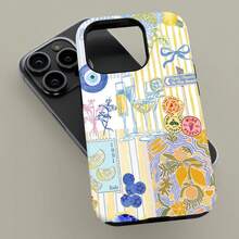 Simple And Beautiful Life Floral Design Cover For IPhone 17 16 15 14 13 12 11 Pro Max, Floral Cover For Samsung S21 S22 S23 S24 S25 Ultra Case - Tough Matte Case - View 5