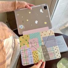 Fun Energetic Unique Soft Cute Anti-Slip Colorful Puppy Collage Tablet Protective Case Compatible With Apple 11th Gen Simple 10th Gen Tablet Protective Case With Pen Slot Air 8 Shockproof Durable 2026 New Pro 11 Fashion Mini 7 Cute Air 7/6 Anti-Bend 11 Inch Girls Tablet Protective Cover Boys Tablet Protective Case - Multicolor - View 2