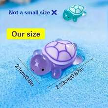 20pcs/50pcs Mixed Color Glowing Turtle Lights | Mini Turtle Decorations, Suitable For Easter, Birthday, Ocean Party, Holiday Decor, Dream Theme, Random Colors, Resin Material - View 10