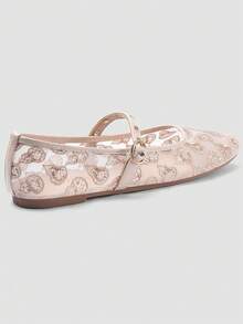 ADAMUMU New Women's Premium Fashion Comfortable Bead Flat Shoes, Reflective Shiny Metallic Rivets, Lightweight Suitable For Spring Summer Autumn Winter All Seasons, Fashionable And Comfortable For Daily And Party Wear - Chantilly - View 6